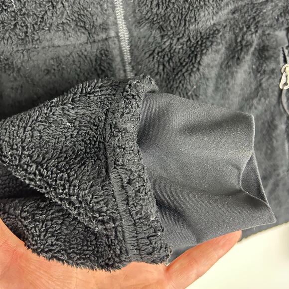 The North Face Women's Black Fleece Jacket Size Medium Full Zip - Picture 6 of 8